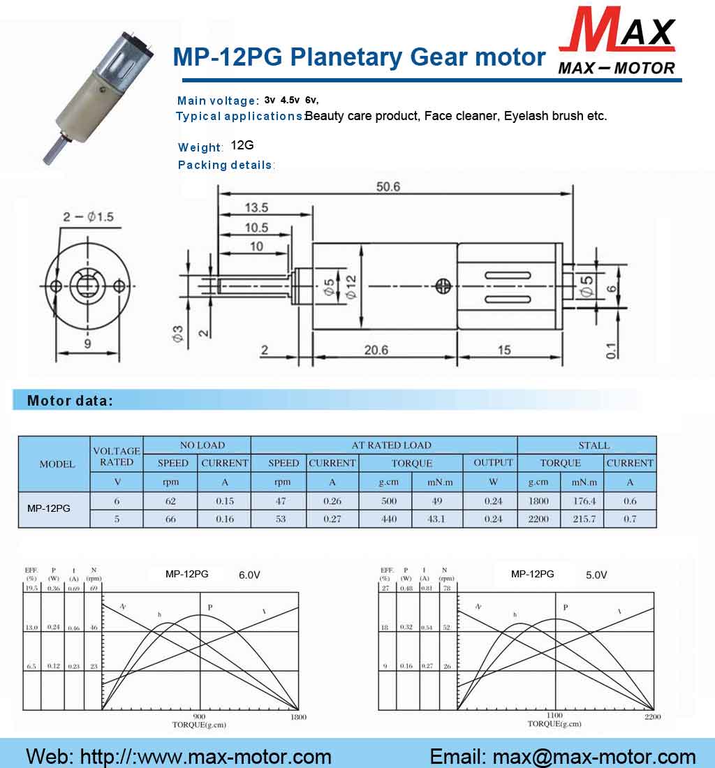 PLANETARY GEAR Motor 12PG
